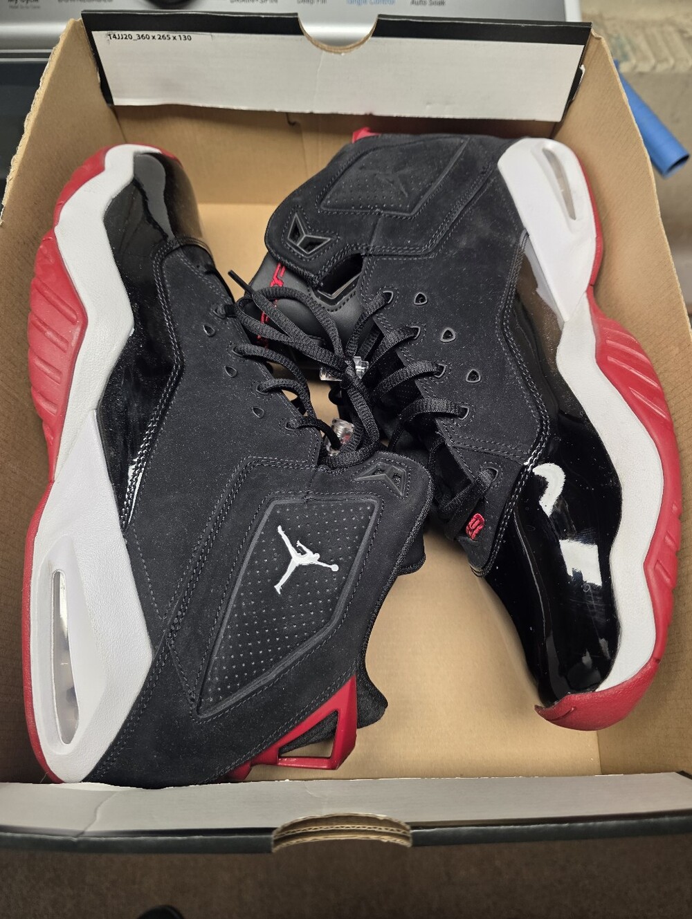 Jordan Black/Red/White Men's Basketball Sneakers